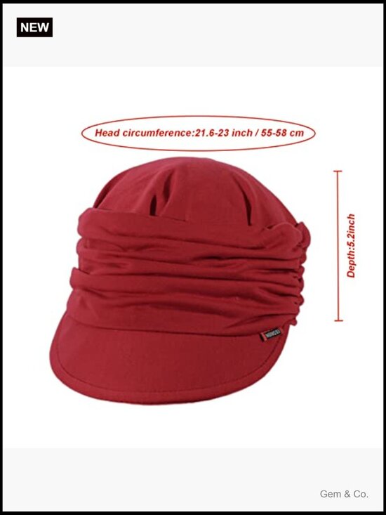 Women Newsboy Cotton Cabbie Cap Beret Hat Painter Visor main image 5